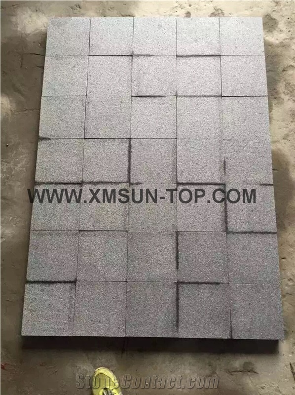 G654 Cube Stone/China Nero Impala Granite Cobble Stone/Changle Pingnan Sesame Black Granite Pavers/ Grey Grantie Paving Sets