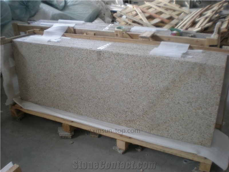 G682 Granite Table Top/Rusty Yellow Work Tops/Desert Gold Reception Desk/Giallo Fantasia Reception Counter/Giallo Rustic Square Table Tops/Golden Peach Desktop/Golden Sand Tabletop/China Granite Top