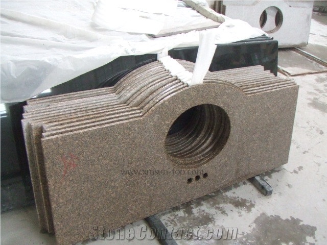 Giallo Antico Bath Tops/Amarelo Antico Granite Vanity Top/Amarelo Antique Granite Bathroom Top/Giallo Antique Bath Tops/Probable Granite Vanity Top/Amarelo Capri Granite Countertop/Solid Surface