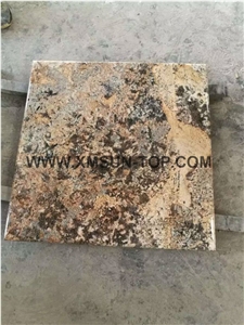 Golden Persa Granite Counter Top/Brazil Yellow Kitchen Top/ New Mascarello Granite Bench Top/Polished Surface Golden Persa Granite Counter Top/Brazil Yellow Kitchen Top/ New Mascarello Granite Bench Top/Polished Surface
