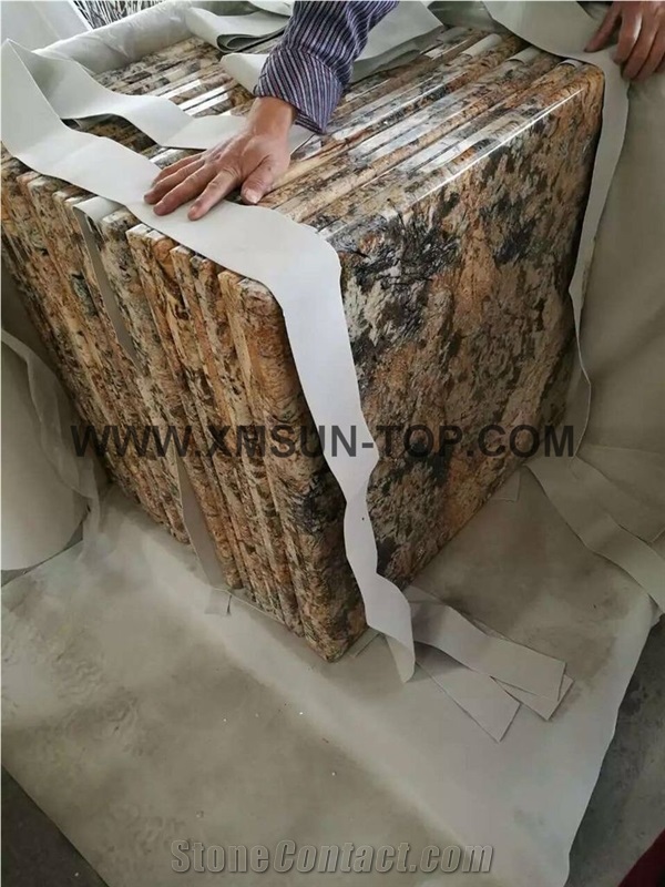 Golden Persa Granite Counter Top/Brazil Yellow Kitchen Top/ New Mascarello Granite Bench Top/Polished Surface