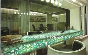 Green Agate Semi-Precious Stone /Kitchen Countertop /Kitchen Work Tops/Kitchen Bar Tops