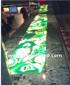 Green Agate Semi-Precious Stone /Kitchen Countertop /Kitchen Work Tops/Kitchen Bar Tops