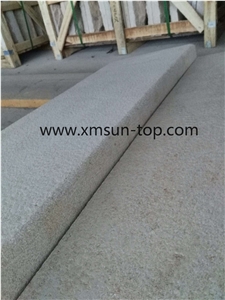 Grey Limestone Steps, Light Grey Limestone Stair, Stair Treads, Stair Riser, Bush Hummered Stair/Staircase