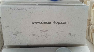 Grey Limestone Steps, Light Grey Limestone Stair, Stair Treads, Stair Riser, Honed Stair/Staircase,Paving Stone, Limestone Paver