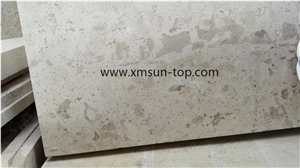 Grey Limestone Steps, Light Grey Limestone Stair, Stair Treads, Stair Riser, Honed Stair/Staircase,Paving Stone, Limestone Paver