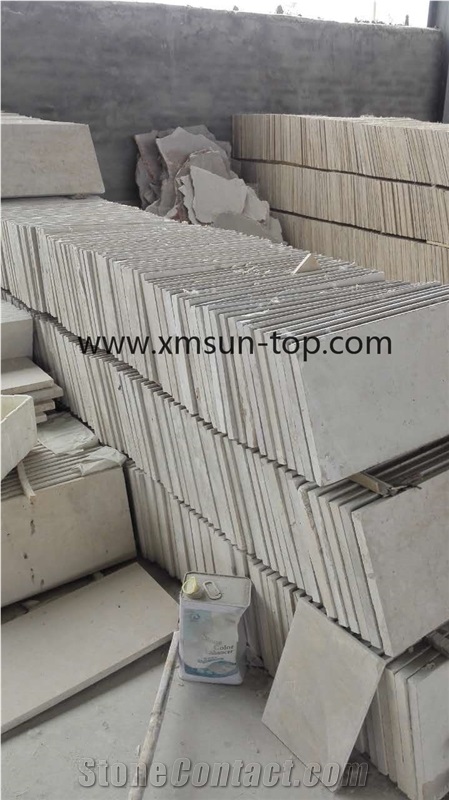 Grey Limestone Steps, Light Grey Limestone Stair, Stair Treads, Stair Riser, Honed Stair/Staircase,Paving Stone, Limestone Paver