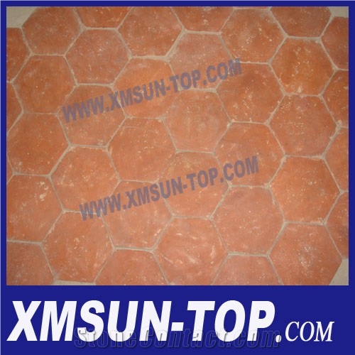Handmade Terracotta Red Tiles,Ceramic Tile,Antique Tile,Different Shape Floor Tiles