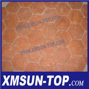 Handmade Terracotta Red Tiles,Ceramic Tile,Antique Tile,Different Shape Floor Tiles