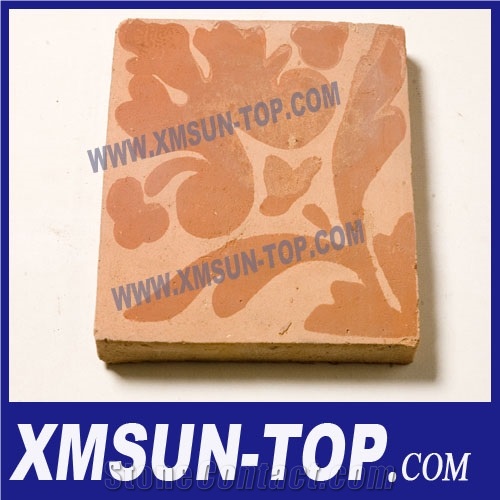 Handmade Terracotta Yellow Tiles,Square Tile,Glazed Antique Tile, Floor Tiles