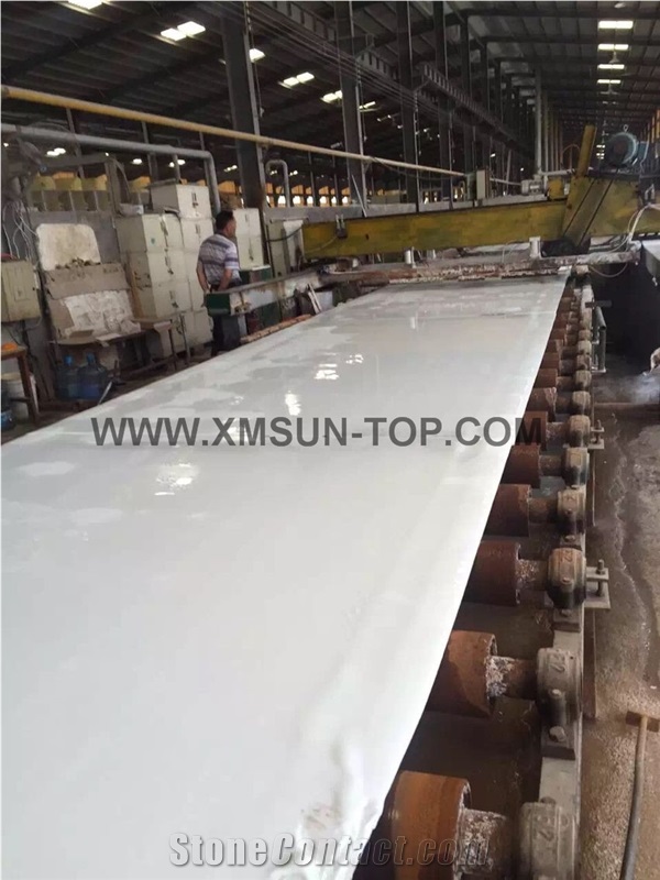 Pure White Nano Crystallized Glass Stone Slab&Tile/ Microlite Glass Stone/Pure White Nano Glass/China Manmade&Artificial Stone/Polished Nano Glass for Interior or Exterior Wall,Floor Decoration
