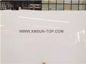 Pure White Nano Crystallized Glass Stone Slab&Tile/ Microlite Glass Stone/Pure White Nano Glass/China Manmade&Artificial Stone/Polished Nano Glass for Interior or Exterior Wall,Floor Decoration