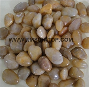 River Stone&Pebbles/Colorful Pebbles/Round Pebbles/Yellow River Stone/Small Shape Pebbles/Polished Pebbles/Pebble Pattern/Mixed Pebble Stone/Pebble for Landscaping Decoration/Wall Cladding Pebble