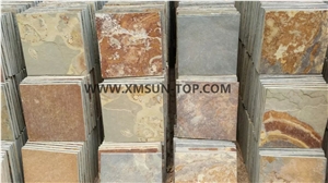 Rustic Yellow Slate Tiles/ Rustic Yellow Slate Cut to Size/ Slate Wall Cladding/ for Flooring