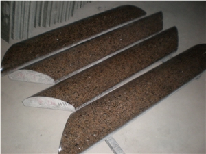 Tropical Brown Granite Molding/Tropical Brown Granite Fabrication & Fabricated Border Liners/Stone Border Line/Natural Stone Skirting/Interior Decoration