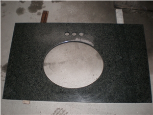 Verde Granite Vanity Top, China Green Bathroom Tops & Custom Countertops, Polished Green Granite