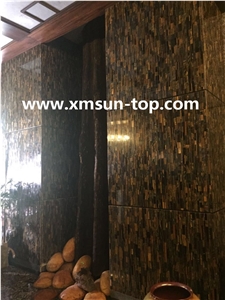 Yellow Tiger Eye Semiprecious Background Wall Decorative,Yellow Tiger Eye Wall Panels,Interior & Indoors Walling,Wall Tile,Wall Covering