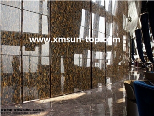Yellow Tiger Eye Semiprecious Background Wall Decorative,Yellow Tiger Eye Wall Panels,Interior & Indoors Walling,Wall Tile,Wall Covering