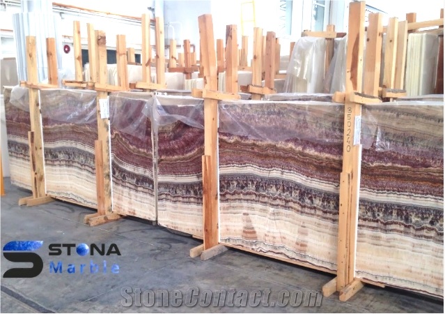 Fantastico Onyx tiles & slabs, multicolor polished onyx floor covering tiles