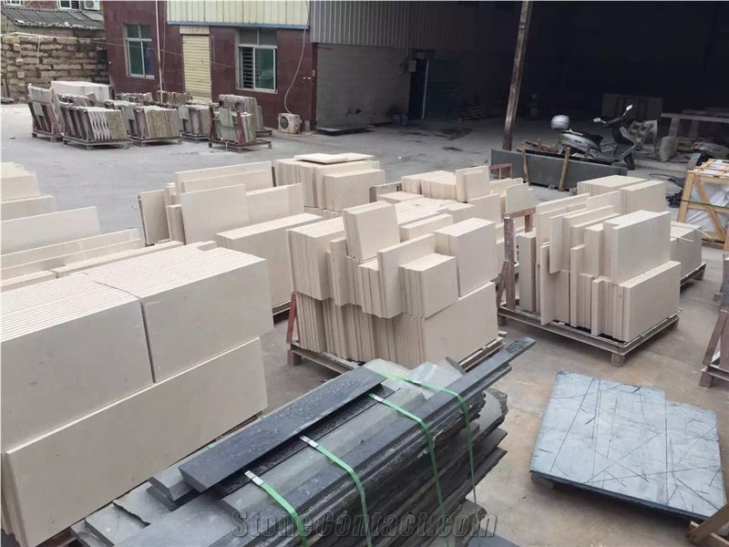 Portugal Beige Limestone Walling Tiles /Portofino Cream Limestone Window Frame for Exterior Building Decoration Crema Coral Stone Skirting
