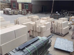 Portugal Beige Limestone Walling Tiles /Portofino Cream Limestone Window Frame for Exterior Building Decoration Crema Coral Stone Skirting