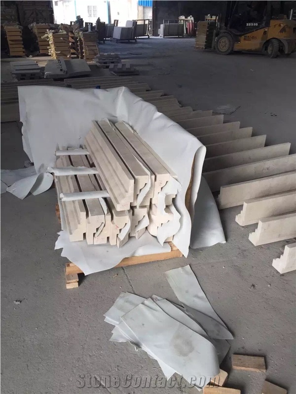 Portugal Beige Limestone Window Sills /Portofino Cream Limestone Window Frame for Exterior Building Decoration Crema Thresholds