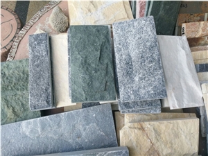 Green Mushroom Marble, Stack Stone, Wall Cladding Panel, Cultural, Garden Stone
