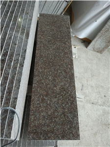 High Polished G687 Gutian Peach Flower Red Granite,Gutian Peach Red/Taohua Red Granite for Staircase and Steps in European Standard