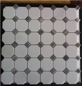 Marble Mosaic Tiles /Stone Mosaic / Basketweave Mosaic / Wall Mosaic / Polished Mosaic