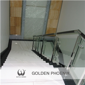Super White Zero Water Absorption Nano Crystal Stone Stair Steps