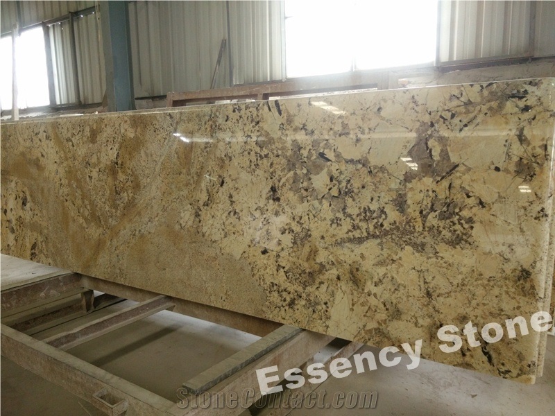 Arctic Crystal Cream Granite Countertops,Prefab Delicatus Cream Granite Kitchen Tops