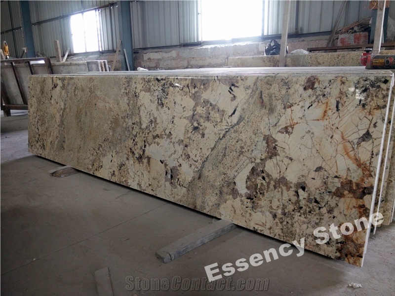 Arctic Crystal Cream Granite Countertops,Prefab Delicatus Cream Granite Kitchen Tops