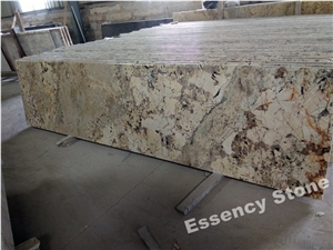 Arctic Crystal Cream Granite Countertops,Prefab Delicatus Cream Granite Kitchen Tops
