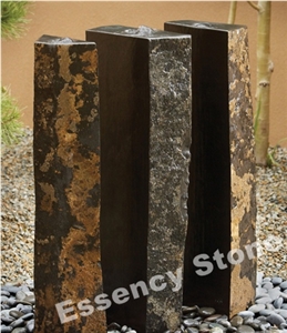 Basalt Fountain,Basalt Columns Water Feature, Basalt Bubbling Fountain,Basalt Small Block Water Feature Fountains