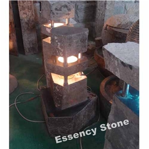 Basalt Lanterns,Landscape Stone Lamp,Black Basalt Garden Lanterns