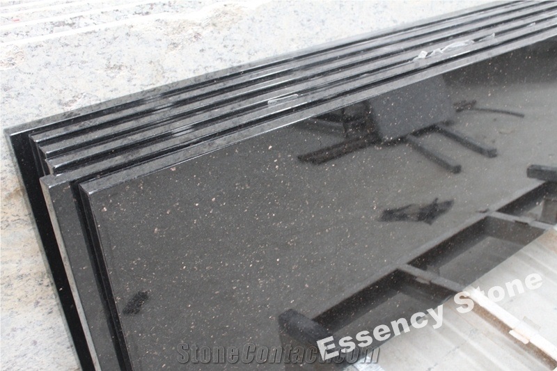 Black Galaxy Granite Countertop Prefab Size,Black Star Galaxy Granite Kitchen Tops