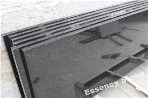 Black Galaxy Granite Countertop Prefab Size,Black Star Galaxy Granite Kitchen Tops