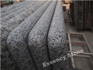 Full Bullnose Light Grey Granite Countertop,G603 Granite Kitchen Countertop Worktop 96"x36"