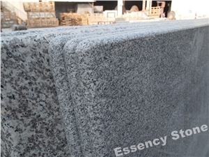 Full Bullnose Light Grey Granite Countertop,G603 Granite Kitchen Countertop Worktop 96"x36"