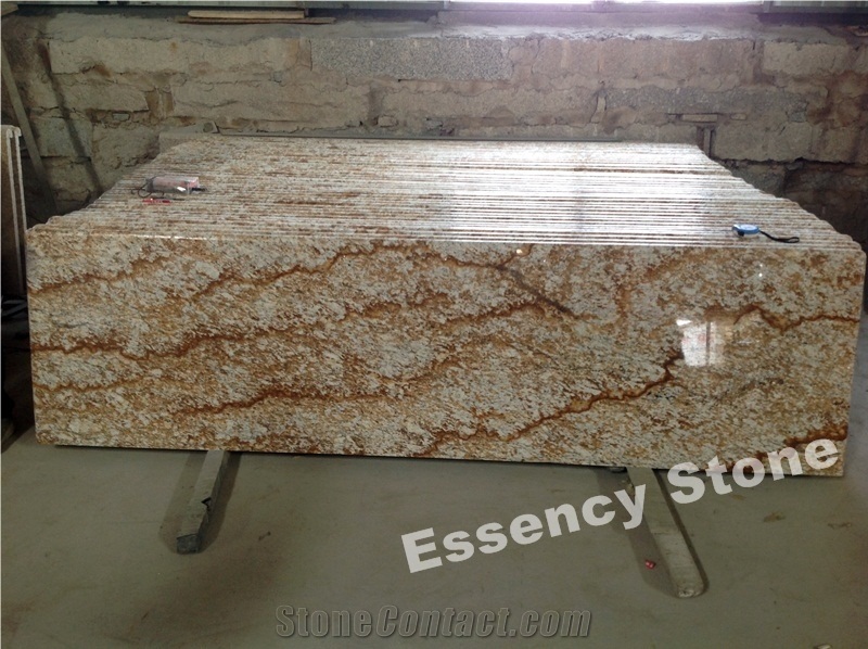 Full Bullnosed Tropical Verniz Granite Countertops,Brazil Verniz Romano Granite