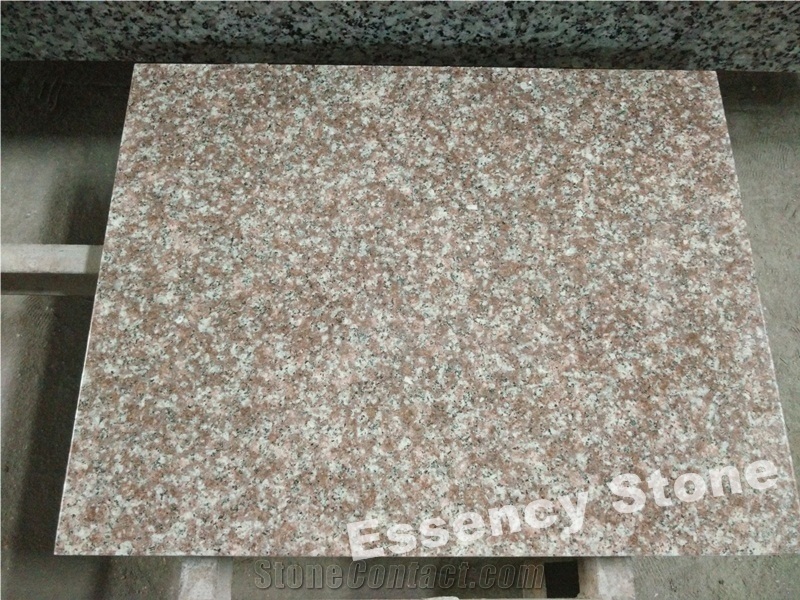 G687 Peach Blossom Red Granite Kitchen Countertop Worktop One-Piece L Shape
