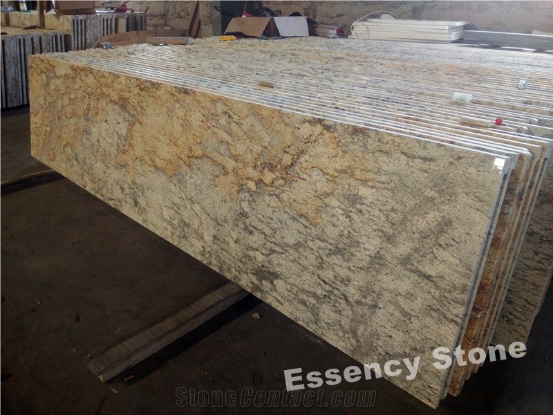 Golden Beach Sand Granite Countertops,Sahara Diamond Gold Granite Bathroom Vanity Tops,Giallo Beach Seam Granite Counters and Vanities