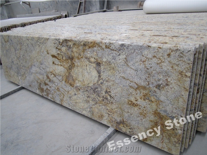 Golden Beach Sand Granite Countertops,Sahara Diamond Gold Granite Bathroom Vanity Tops,Giallo Beach Seam Granite Counters and Vanities
