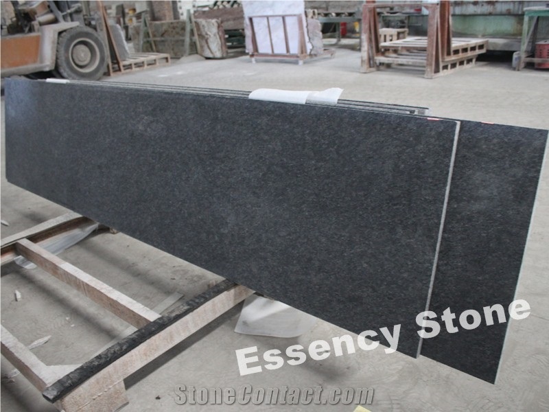 India Steel Grey Granite Countertops,Silver Pearl Granite Kitchen Tops,Steel Gray Granite