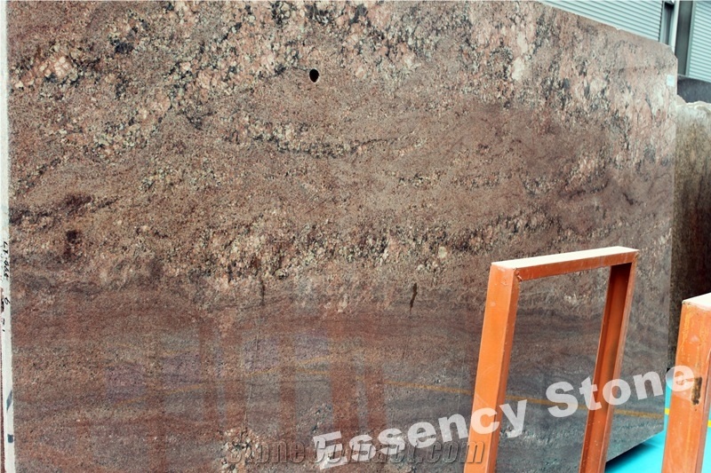 Juparana Crema Bordeaux Red Granite Big Slabs