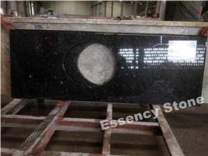 Norway Labrador Emerald Pearl Granite Countertop with Backsplash,Green Pearl Granite Bath Top Vanity Tops