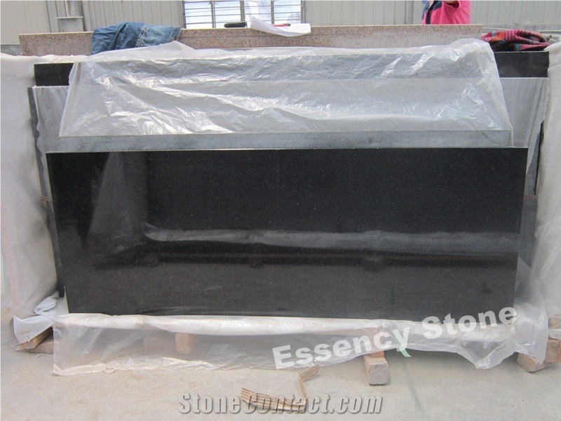 One-Piece L Shape Kitchen Countertop,Black Star Galaxy Granite Kitchen Island Tops