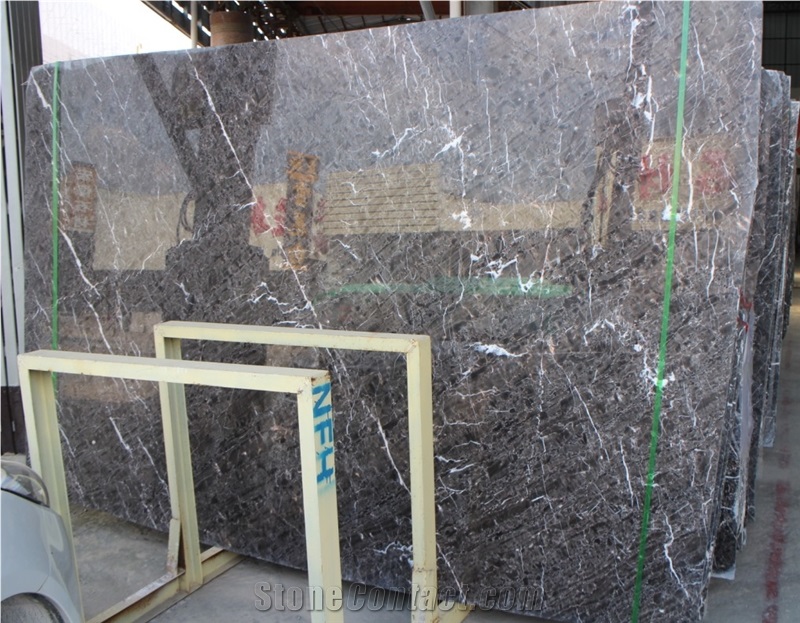 Hangzhou Ash Grey Marble Tile & Slab for Wall and Floor Chinese Picasso Gris,Imperial Silver Spider Marmoles Slabs,Cut-To-Size Tiles,Pattern,Stars Hotel,Lobby,Foyer,Bathroom Wall Cover,Flooring