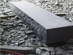 China Black Basalt G684 Polished, Black Pearl, Fuding Black Kerbstone, Curbstone, Kerbs, Curbs, Side Stone, Road Stone, Flamed, Natural Split, Cleft Edge