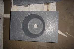 China Black Basalt G684 Polished, Black Pearl, Fuding Black Polished and Honed Kitchen and Bathroom Basin, Sinks, Wash Bowls, Round Sinks, Rectangle Basins, Oval Sinks, Square Sinks
